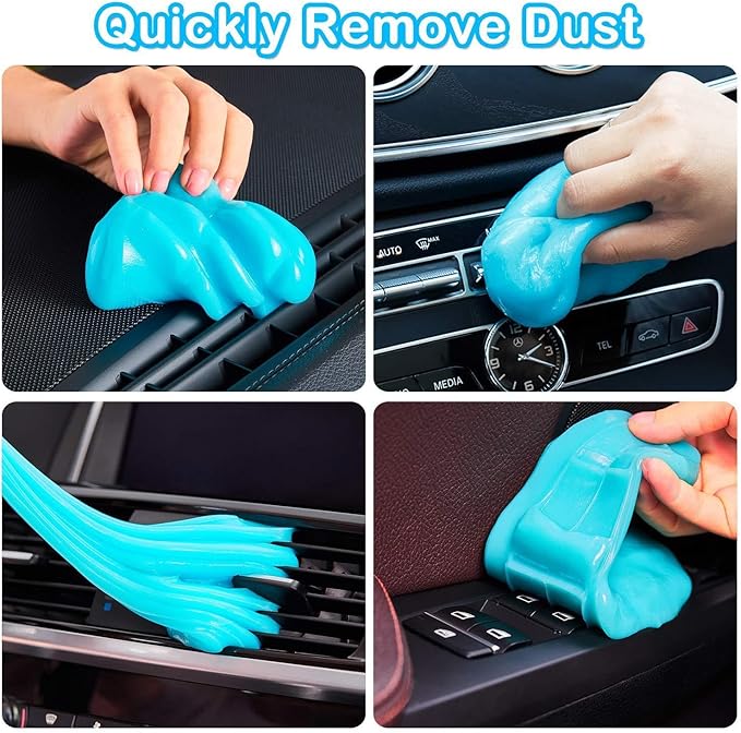 Car Cleaning Gel for Ford Bronco 2021 2022 2023 2024 2025, 200g × 2 Pack Car Interior Cleaner Slime, Auto Detailing Tools, Auto Dust Car Crevice Cleaner