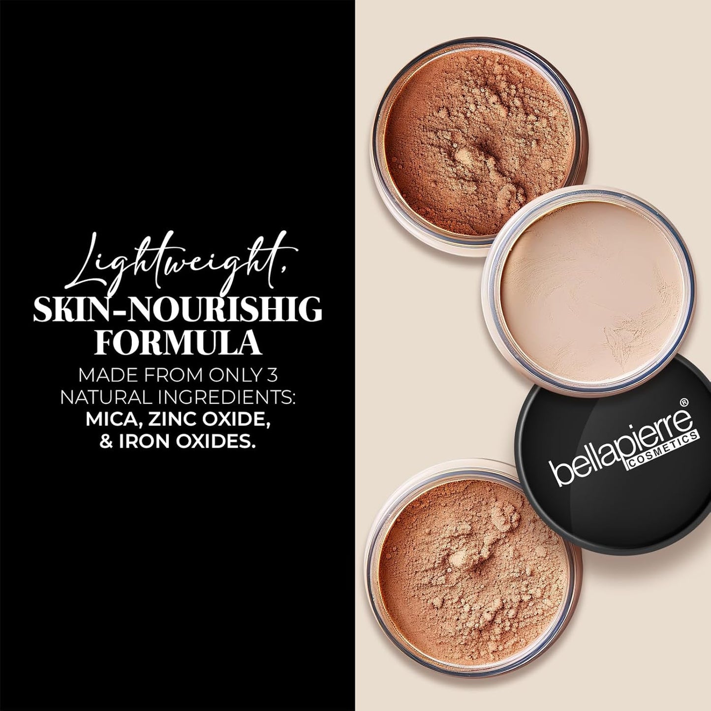 Bellapierre Mineral Foundation SPF 15 – Loose Powder Foundation, Full Coverage Mineral Makeup with Matte Finish – Vegan, Cruelty Free, Hypoallergenic, Oil & Talc Free – 0.32 oz - Nutmeg