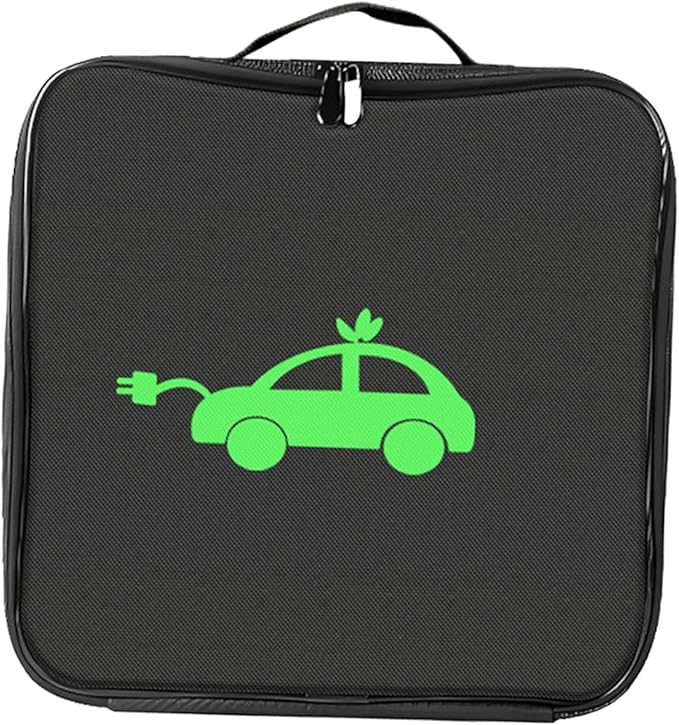 Generic EV Charging Cable Storage Bag Cord Hoses Organizer Jumper Cable Bag Portable Charger Line Organizer Cable Carry Case for Electric Car RV Sewer Hose,Camper Accessories, Square Shape, Optional
