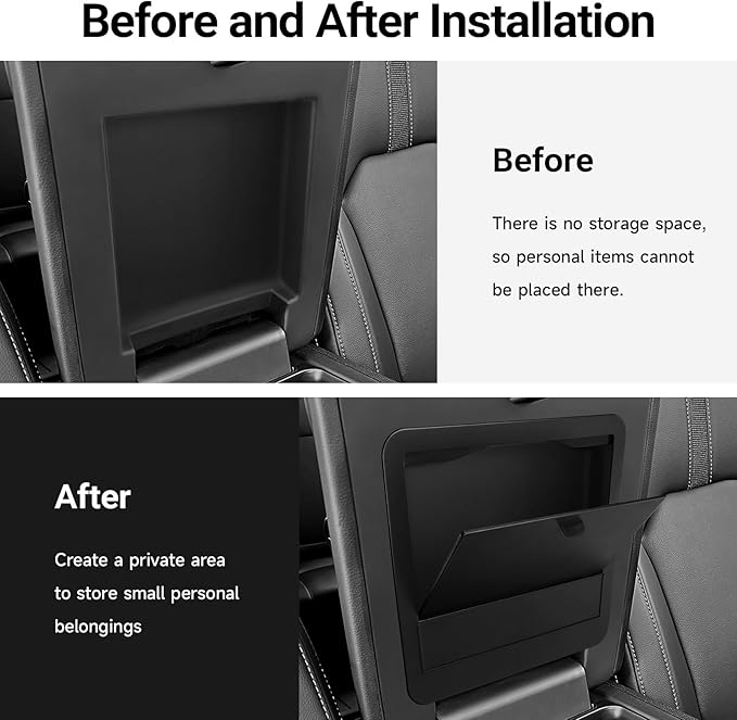 YOJOJOCO 4PCS Center Console Organizer Compatible with Honda 2023 2024 2025 2026 Pilot ＆ 2026 Passport Accessories Armrest Hidden Storage Box Secondary Compartment Organizer Insert Secondary Tray