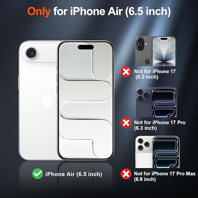 SUPFINE Magnetic for iPhone Air Case (Compatible with MagSafe)(Military Grade Drop Protection) Slim Translucent Matte Shockproof with Anti-Fingerprint Phone Cover for 17 Air,Blue Green