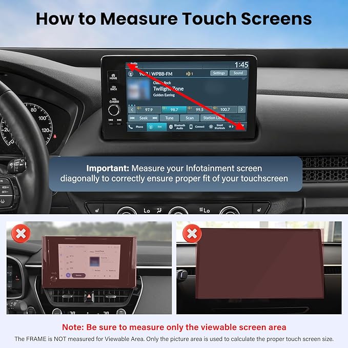 Car Phone Holder for Honda HR-V/CR-V 2023-2025- for MagSafe Magnetic Cell Phone Mount for HR-V CR-V Accessories 7/9 inch Touchscreen- Cradles Strong Magnets for iPhone