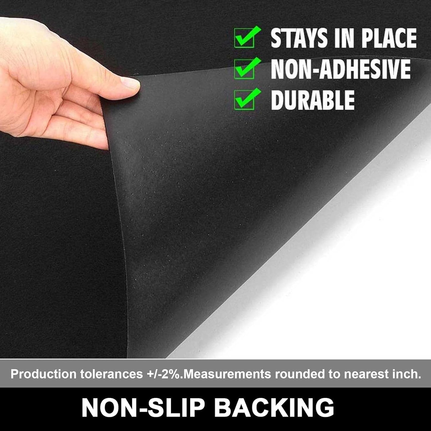 AiBOB Oil Spill Mat, Garage Floor Mat Under Car, 6ft X 8 ft, Waterproof Backing Absorbent Pad Protects Floor, Durable, Reusable, Black