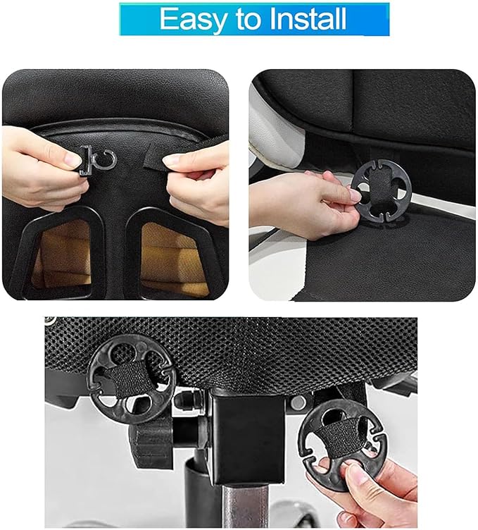 ‌Car Seat Cushion Back Support Pillow for Tesla Model S 2016-2022, Ergonomic Pain Relief Cushion, Memory Foam Lumbar Support for Driving, Adjustable & Washable Auto Pad,Black