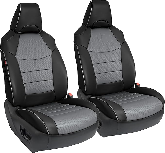 Custom Fit RAV4 Seat Cover for Toyota RAV4 2019 2020 2021 2022 2023 2024 2025 LE,XLE,Limited,XLE Premium,Faux Leather,2-Row Full Set,(Black&Grey)