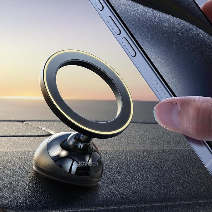 JOYROOM for MagSafe Car Mount, [Stronger Magnet] Magnetic Phone Holder for Car, All-Metal Magnet iPhone Car Holder for Dash, Fit for iPhone 16 15 14 13