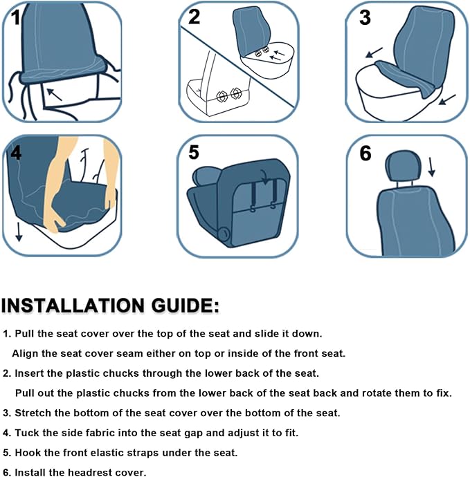 GIANT PANDA Full Set Car Seat Covers Custom Fit for Toyota Rav4 Hybrid SE/XSE 2019 2020 2021 2022 2023 2024 2025 Rav 4,Prime SE,Prime XSE 2021 2022 2023 2024,Stretch Faux Leather,Polyester Fiber,Black