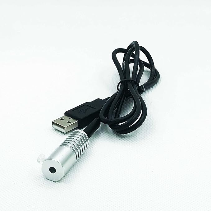 Side Glow Fiber Optic USB Light Source Illuminator Fiber lamp Light Source Guide Fiber LED Light Source 5V Fiber Small Light Source(Automatic Color Change, 6mm)