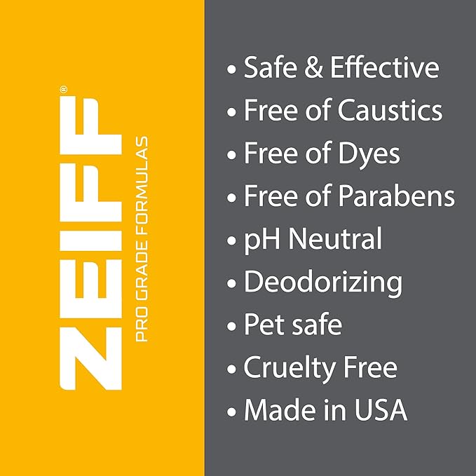 Zeiff Pro-Grade Multi-Purpose Probiotic Enzyme Cleaner - Powerful Cleaning & Odor Eliminating Formula For Professional & Home Surfaces - 1 Gallon - Fragrance Free
