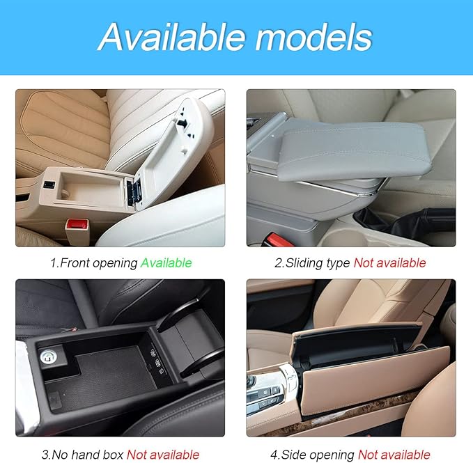 Center Console Cushion Pad/Cover, 11.4"x7.4" Furry Armrest Cover for Cars, Vehicles, SUVs, Premium Sheepskin Wool, Car Interior Accessories for Women(Blue)