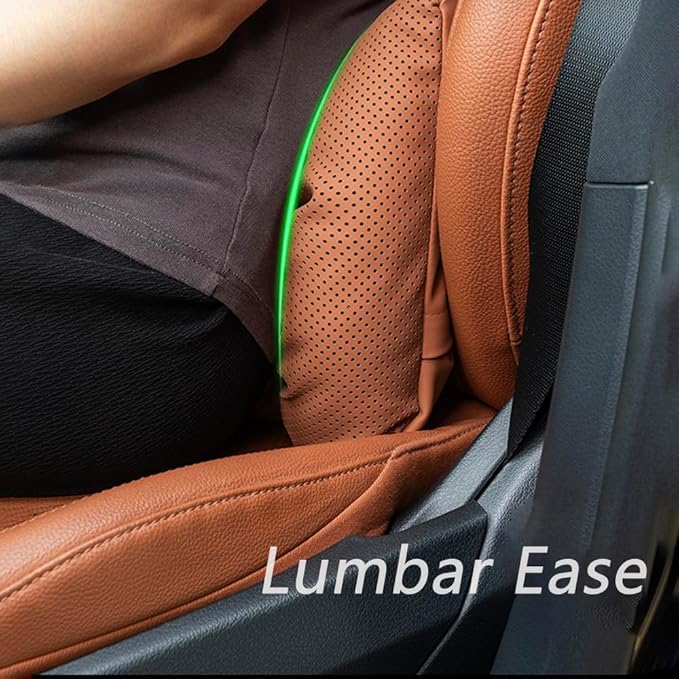 Neck Pillow Automotive Seat Cushions for Mercedes Benz C-Class Sedan W206 W205 W204 W203 W202 CL203 Sedan Saloon, Relieving Neck Stiffness Sciatica Relief Car Headrest Lumbar Pillow,Red