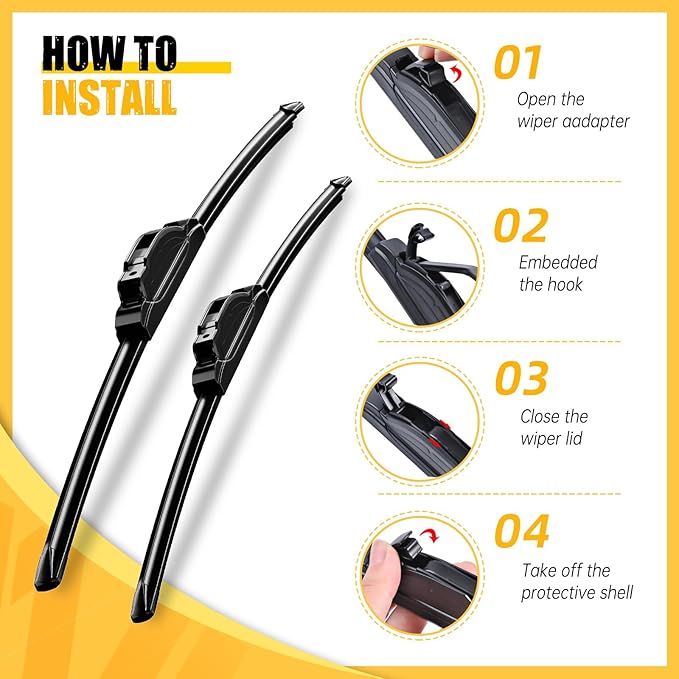 MIKKUPPA 26"+16"+11" Windshield Wiper Blades Replacement for 2016-2020 Kia Sorento, Front & Rear Wiper Blades Set, Durable Stable Quiet All Season (Pack of 3)