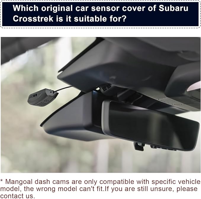 Mangoal Front 4K & Rear 1080P Dash Cam Custom fit for Subaru Ascent 2023 2024 2025 2026 (Model B),Limited Onyx Edition Premium Touring etc, Integrated OEM Look, UHD 2160P Video, App & WiFi, 128GB Card