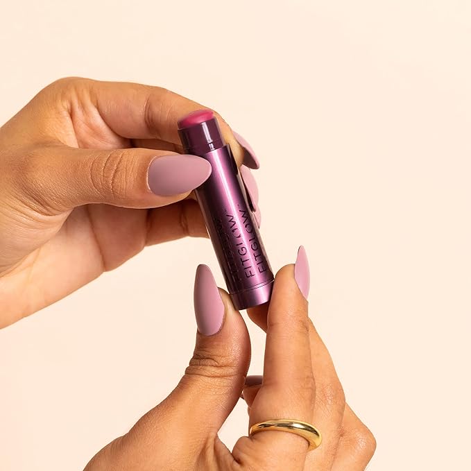 Fitglow Beauty - Cloud Collagen Lipstick Matte Balm | Vegan, Woman-Owned Clean Beauty (Happy, 0.14 oz | 4 g)