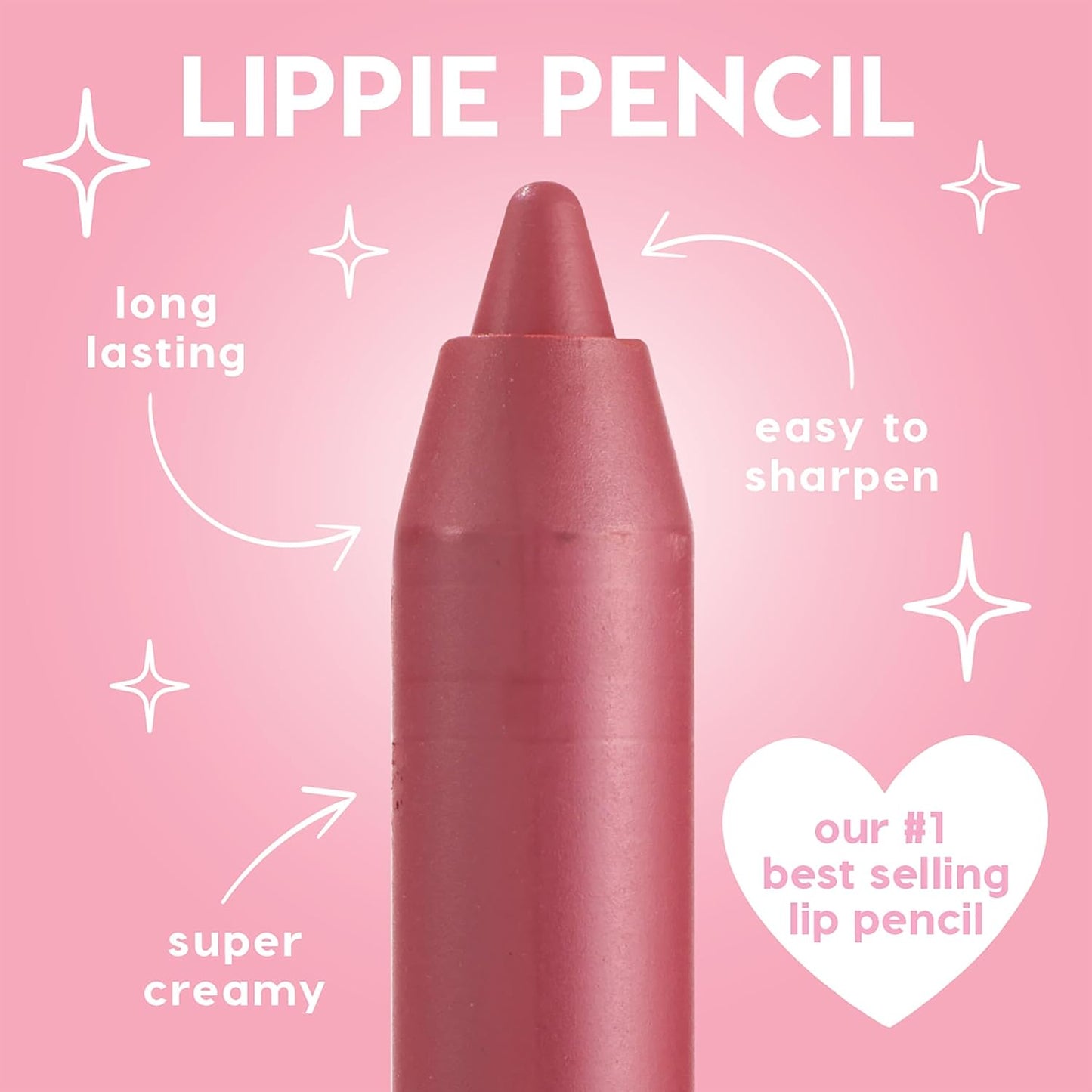 ColourPop Lippie Lip Pencil - High-Pigment, Long-Lasting & Sharpenable Lip Liner with High-Impact Color - Vegan, Cream Formula with Precise Application - Little One (0.35 oz)