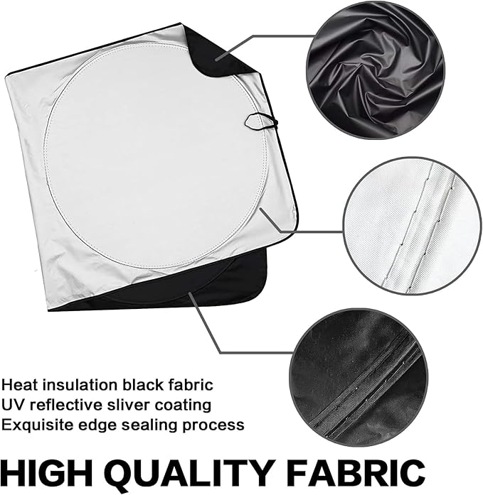 Funny Raccoon Windshield Sunshade for Car SUV Truck Foldable Uv Ray Reflector Front Window Sun Shade Visor Shield Cover -59" X 31"