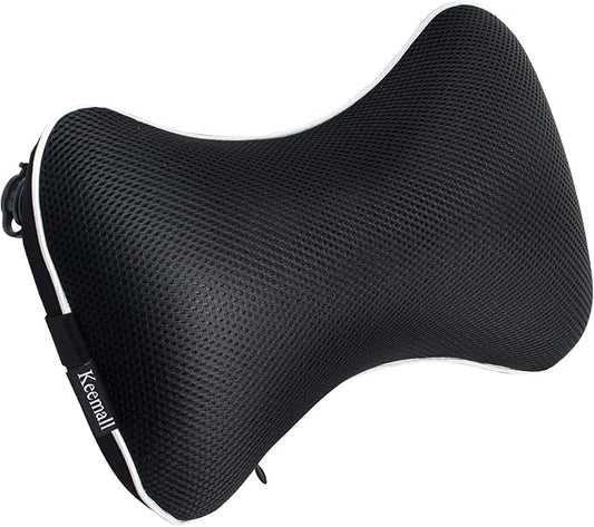 Inflatable Car Neck Pillow, Soft Headrest Inflatable Car Pillow for Driving Seat with Adjustable Strap, Comfortable Ergonomic Design Neck Support and Breathable Washable Cover