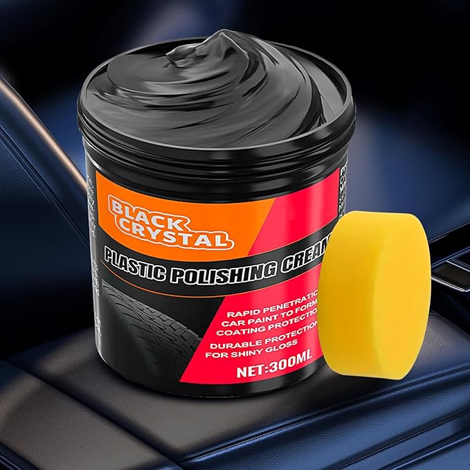 Cleaner Wax - Car Trim Restorer, Leather Maintenance Wax | Scratch Repair Paste, Vehicle Detailing Supplies for Headlights, Windshield, Chrome, plastlc, Metal Parts, Coating Polish Shine Protect