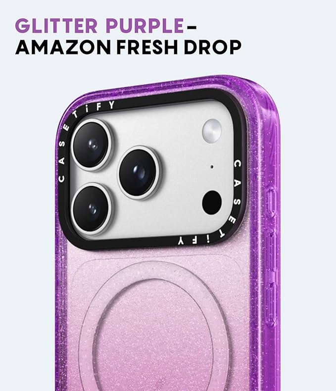 CASETiFY Impact iPhone 17 Pro Max Case [Slim/Compatible with Magsafe / 8.2 ft. 4X Military Grade Drop Protection] - Pink Pastel Cute Floral - Clear Black
