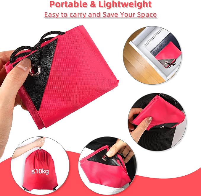 GoodtoU Drawstring Backpacks, Nylon Backpack Cinch Sack Drawstring Gym Bag for Sport, Traveling, Team (20Pcs, Cherry)