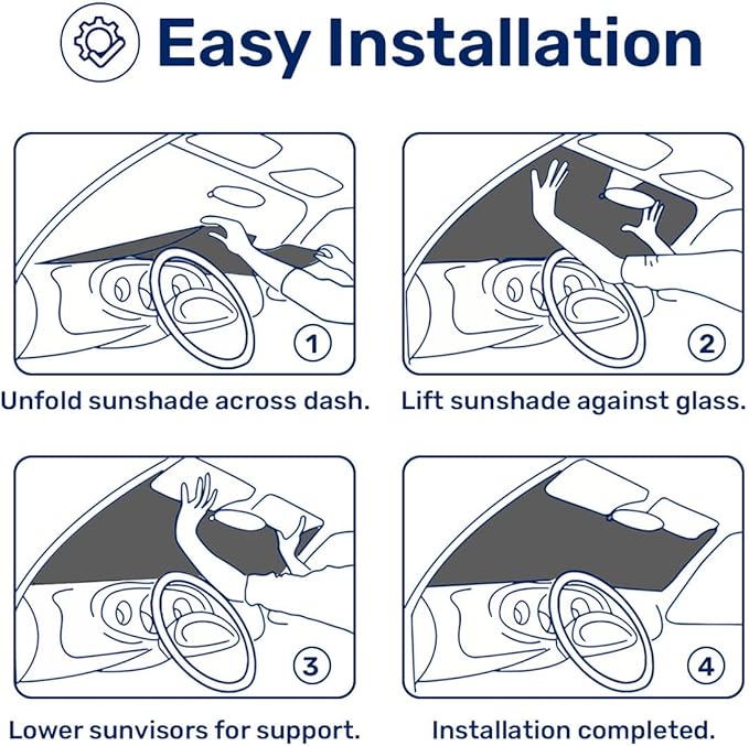 GENANY Cute Hamster Windshield Sun Shade for Car SUV Truck (55x30 Inches),Sun Shade Windshield, Shades for Front Windows, Xmas Auto Gift, Spring Car Decor