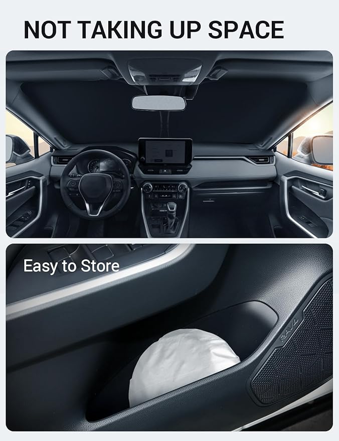 Proadsy Windshield Sun Shade for Chevrolet Trax 2024 2025 2026 Custom Fit Foldable Front Sunshade Protector Sun Visor Blocks UV Rays Keep Car Cooler Accessories