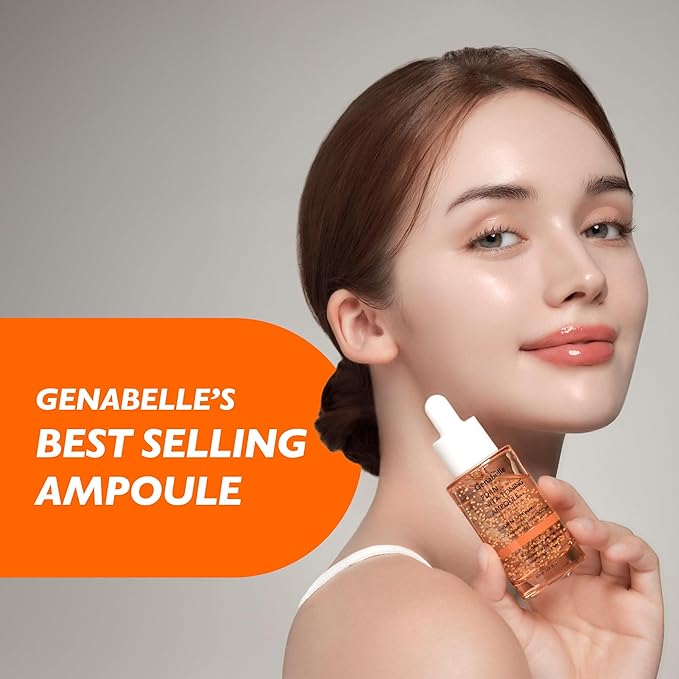 PDRN Vita Toning Ampoule - Lightweight Glass Skin & Toning Ampoule with Vitamin B, C, E, PDRN, Serum for Blemishes, Fine Lines and Rough Skin Texture, 1.01 fl oz