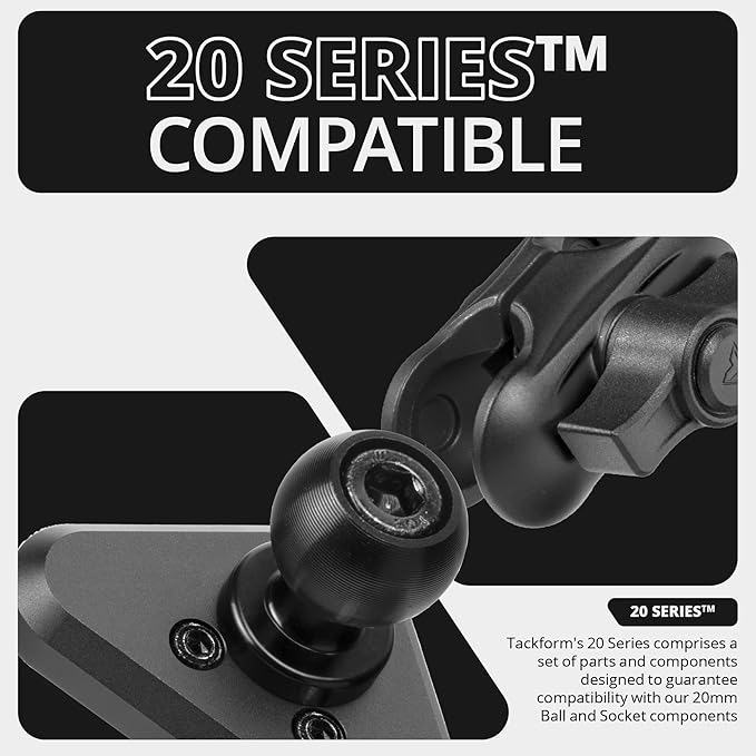 Tackform Link Vent Phone Mount Compatible with 2015-2020 Ford F-150, 2017-2021 Super Duty, 2018-2021 Expedition | Aluminum | Universal Magnetic Holder | 2" Arm | Blue Knob | (NOT MAGSAFE Compatible)