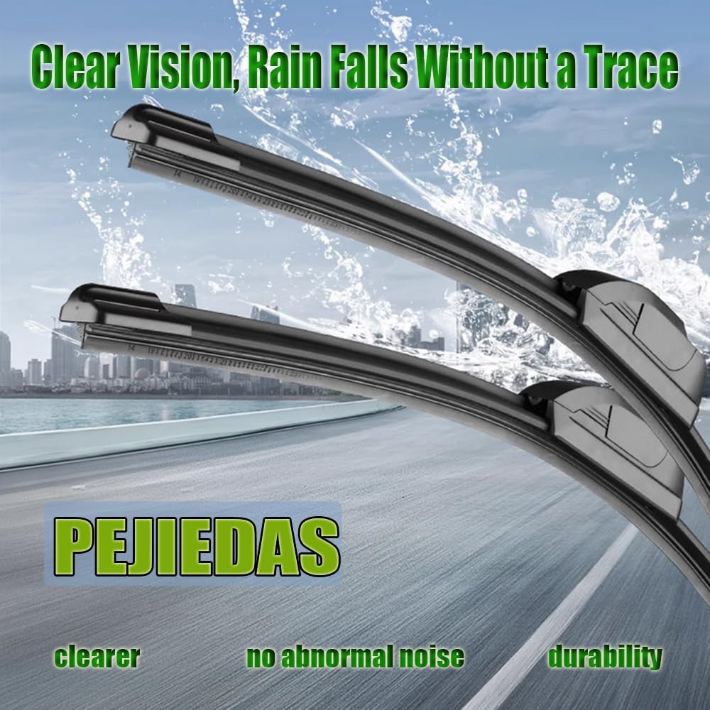 Set of Wiper Blades, Front Wiper + Rear Wiper Blades for Hyundai Santa Fe 2013-2018/Santa Fe XL 2019 (26 inch + 14 inch + 13 inch Wiper Blades）OE Original Style