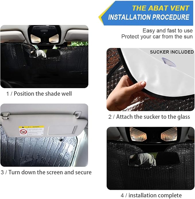 Woman Eyes Eyelash Car Windshield Sun Shade Foldable UV Ray Sun Visor Protector Sunshade to Keep Your Vehicle Cool (55" x 27.6")