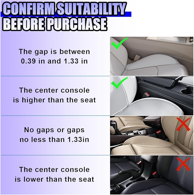 YoRise Car Seat Gap Filler, Multifunctional Car Seat Organizer, Phone Holder Between Seats & Console, Automotive Storage Box Accessories for Keys, Sunglasses, Cards, Phones (Red)