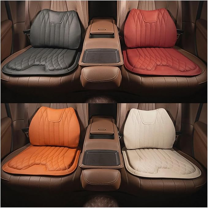 F Car Seat Cushion for BMW All Model I3 I4 I8 X1 X2 X3 X4 X5 X5M X6 X7 Z4 Car Lumbar Support Pillow Auto Seat Waist Back Cushion Y (Color : Brown A)