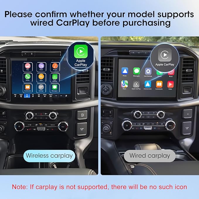 Wireless Carplay Adapter for iPhone, Convert Wired to Apple Carplay Wireless Adapter, Mini Size, Plug and Play, Connection Stable No Delay Car Play for Honda Special Models