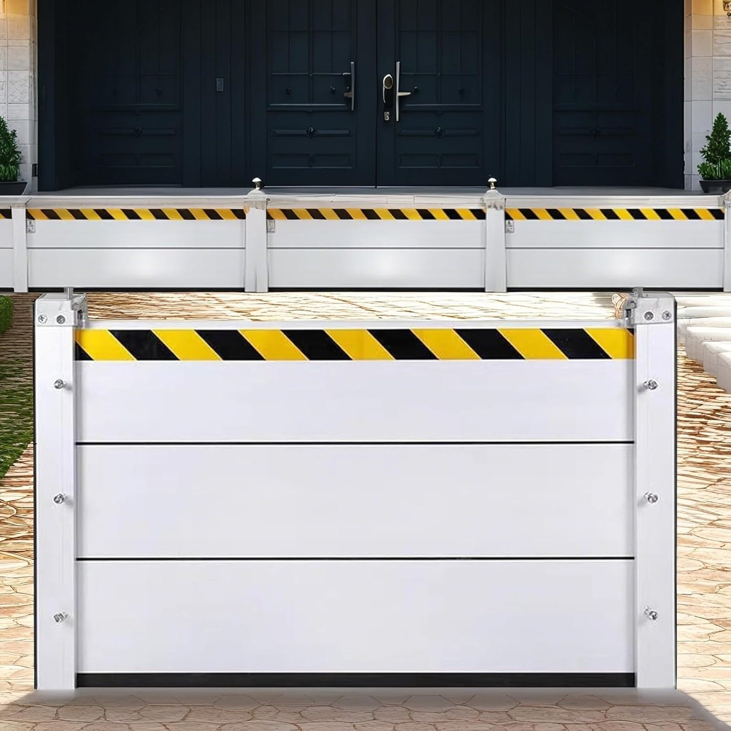 Flood Barriers for Home Exterior,Aluminum Alloy Outdoor Garage Doors Water Barriers for Flooding(H39.4Inch,L15FT)