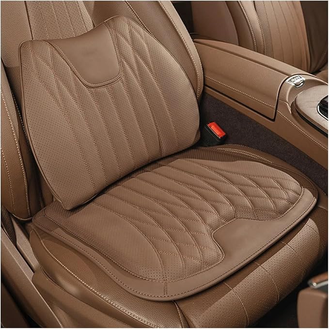 F Car Seat Cushion for BMW All Model I3 I4 I8 X1 X2 X3 X4 X5 X5M X6 X7 Z4 Car Lumbar Support Pillow Auto Seat Waist Back Cushion Y (Color : Red C)
