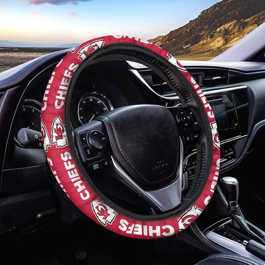 Universal Car Steering Wheel Cover, Automotive Vehicle Accessory (L-FXPT-QZ)