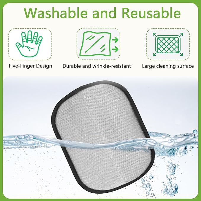 Pet Hair Remover Gloves for Dogs and Cats（3 Pcs， Pet Hair Removal Glove for Furniture, Car Interiors, Bedding & Clothing