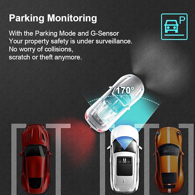Fitcamx 4K Dash Cam Suitable for Mazda 3 2024-2026 Sedan Hatchback (with Sunroof), OEM Factory Look, UHD 2160P Video, WiFi & APP, Loop Recording, Parking Sensor, Easy to Install, 64GB Card