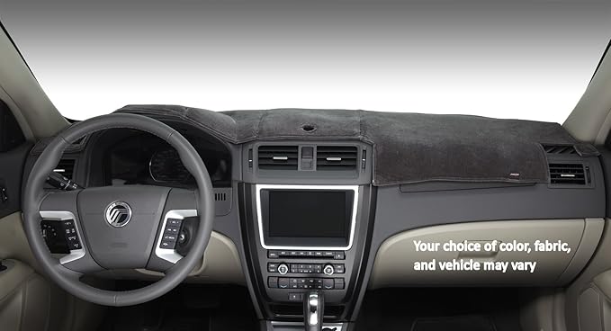 DashMat 71718-00-25 VelourMat Black Dashboard Cover and Protector