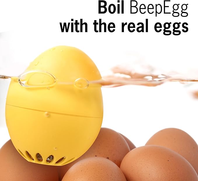 Turtle BeepEgg – Egg Timer for Boiling Eggs – Musical Egg Cooker for Soft, Medium, Hard Boiled Eggs – Food Safe – Singing Floating Egg Timer – Egg Cooker for 3 Levels of Doneness - Brainstream