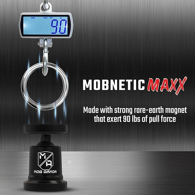 Mob Armor MobNetic Maxx MS - MagSafe Compatible Car Phone Mount w/ 90º Tilt, 360º Rotation & Durable Aluminum Build, Magnetic Holder for iPhone & Android Devices, USA Assembled - Bronze