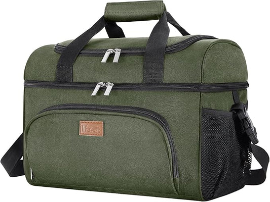 Lifewit Insulated Cooler Bag, 32/48 Can Large Leakproof Beach Cooler, Lightweight Portable Double Layer Soft-Sided Travel Ice Chest for Camping, Kayaking, Road Trips, Grocery Shopping