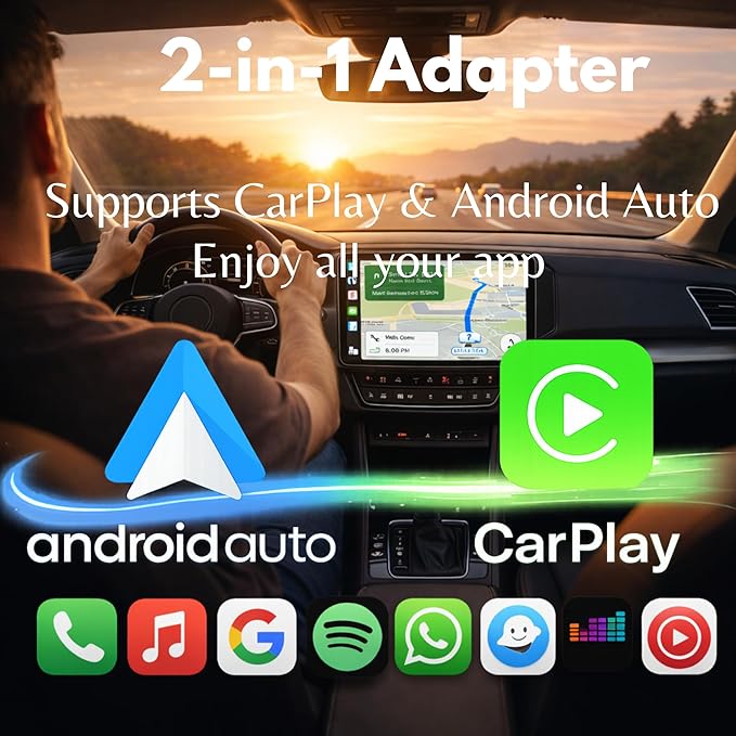 C-Pro [Native USB-C] Wireless CarPlay & Android Auto Adapter – Dual-Phone Memory (Couples), Zinc Alloy, 5GHz WiFi – Direct Plug for Modern Ports