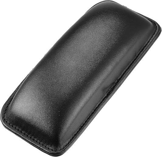 X AUTOHAUX Universal Car Center Console Knee Leg Elbow Cushion Pad Faux Leather Auto Armrest Knee Cover Support 18x8x3.2cm Black