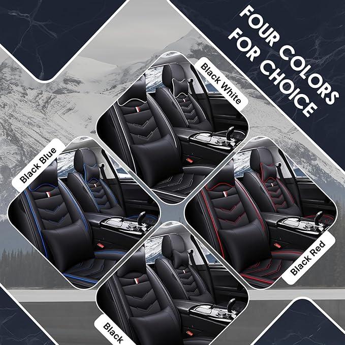Car Seat Cover 7 Seats for Hyundai Palisade 2020-2025, Durable Wear Resistant Waterproof Sport Seat Cover, Breathable No Odor Premium Leather Vehicle Seat Covers.(Luxury,Black)