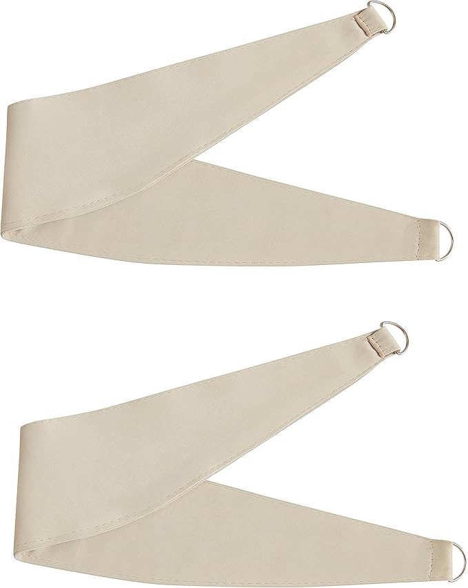 Bujasso Beige 80% Blackout Curtains with Sheer Overlay Mix and Match Double Layer Thermal Insulated Window Panels 90 inch for Living Room Bedroom Beige Drapes with Tiebacks Grommet Top 54" Wx90 Lx2