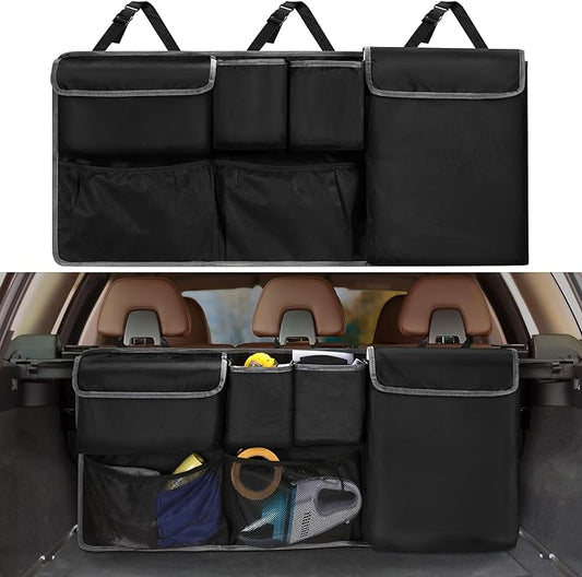 XHRING Car Trunk Organizer Storage Backseat Hanging Bag for Cadillac XT5 Escalade XT4 XT6 XTS SUV Camping Accessories 2000-2025 2026