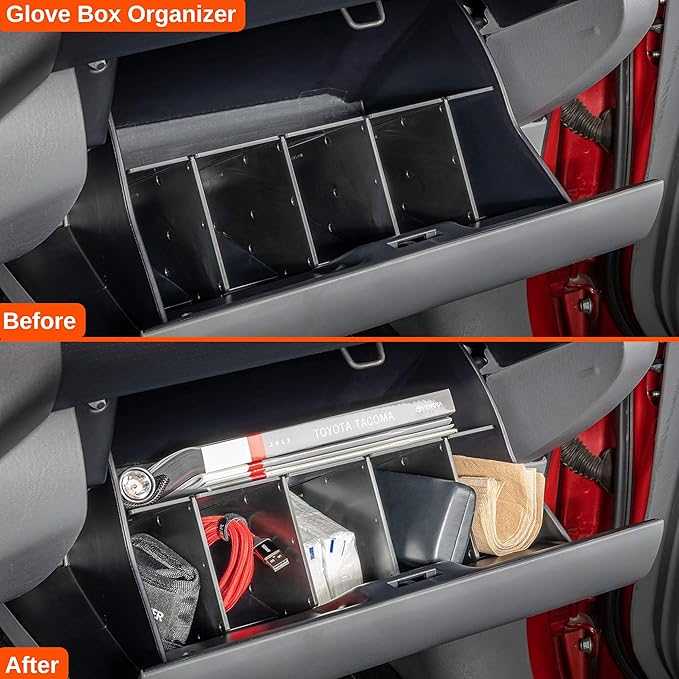 Vehicle OCD - Glove Box Organizer for Toyota Tacoma (2005-2015) - Made in USA - SLX101