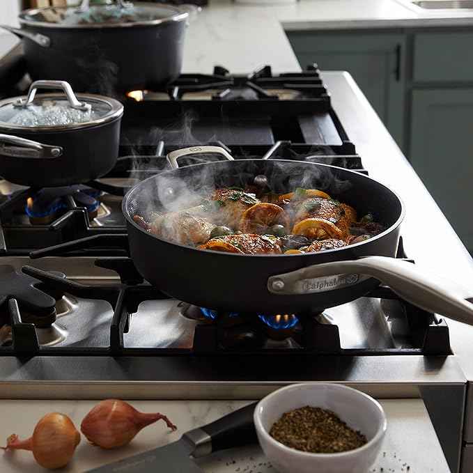 Calphalon Premier Hard-Anodized Nonstick Cookware 11-Piece Pots and Pans Set Dishwasher and Oven Safe with MineralShield Nonstick Technology Durable and Versatile Kitchen Cookware