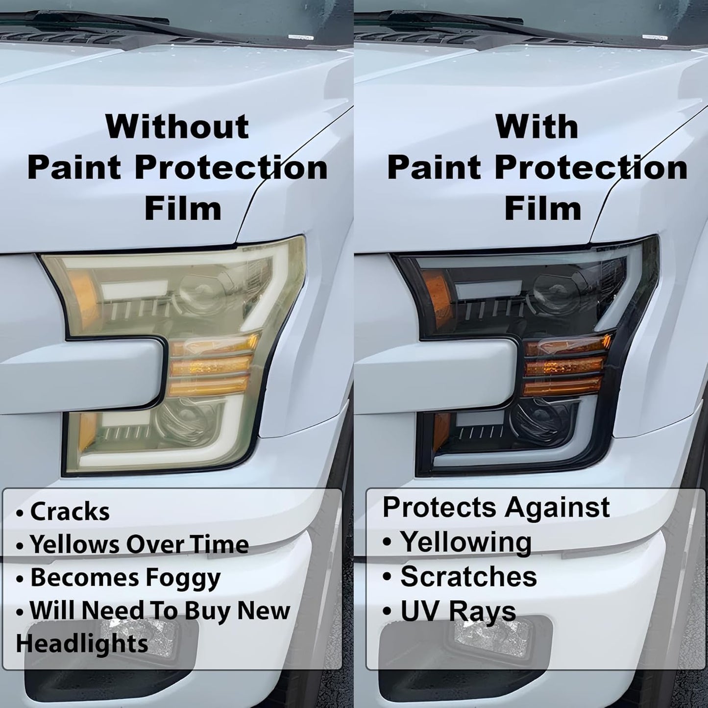 BOGAR TECH DESIGNS Full Headlight Head Light Tint Kit Compatible with Kia Forte 2019-2021, Clear Bra